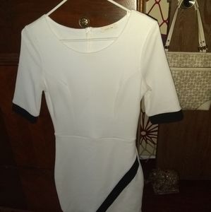 Beautiful white and black dress